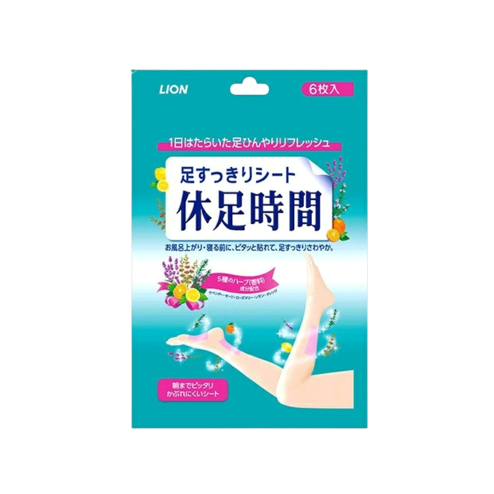 휴족시간 발이 상쾌한 시트 6매입