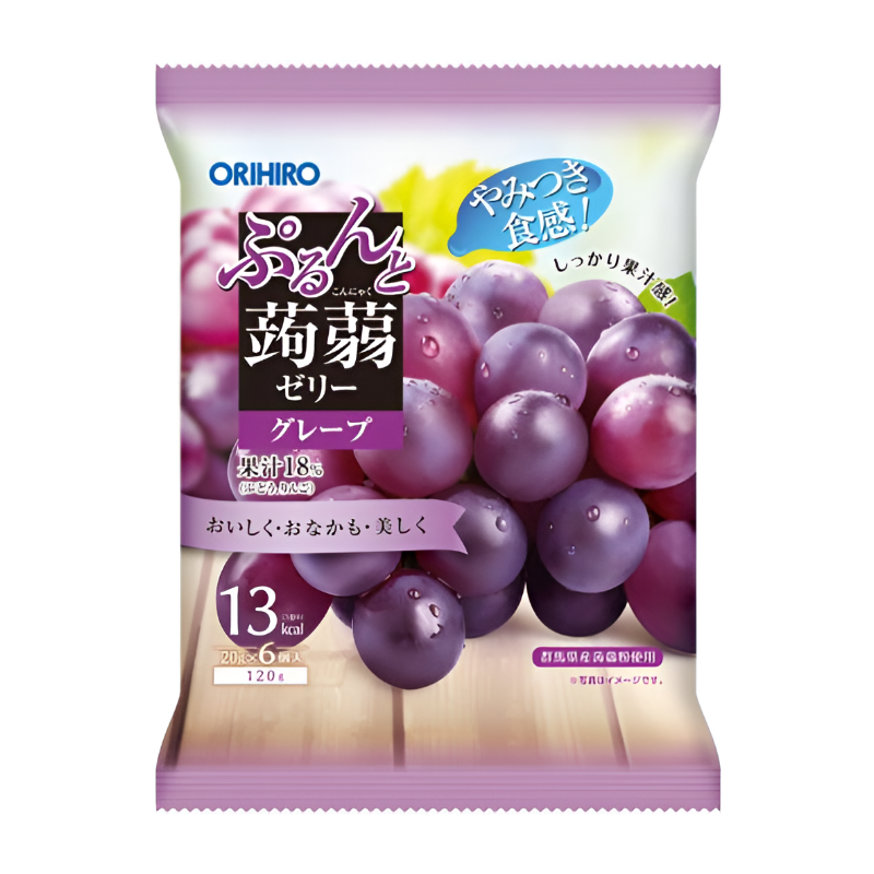 오리히로 곤약젤리 파우치 포도맛 6개입