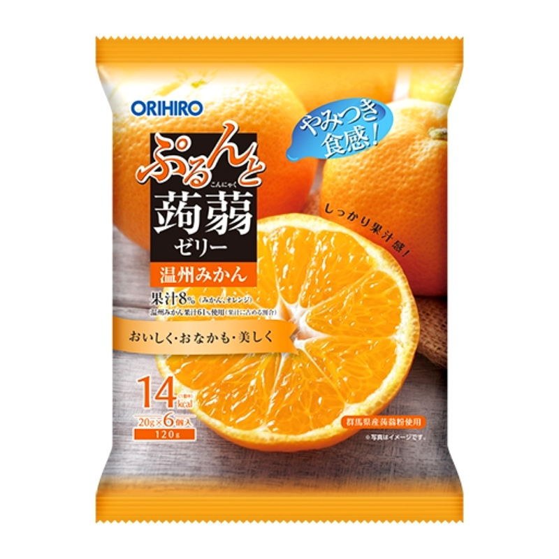오리히로 곤약젤리 파우치 귤 6개입