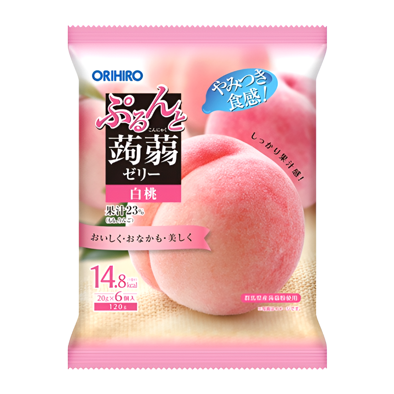 1+1)오리히로 곤약젤리 파우치 복숭아 백도맛 6개입 1+1