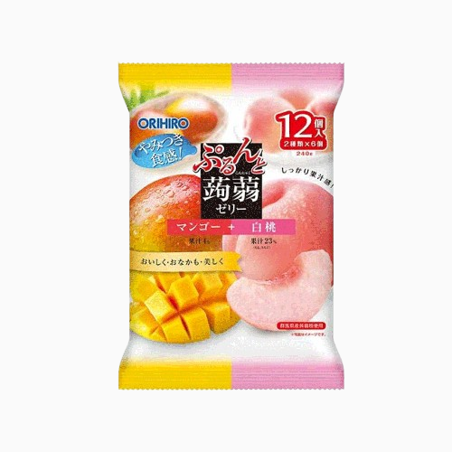 1+1)오리히로 곤약젤리 파우치 망고 복숭아 백도 12개입 1+1